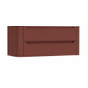 H&R Badmeubelen Juice Wastafelonderkast - 120x45x50cm - afgeronde hoeken - 2 lades - geïntegreerde greep - Terra mat SW1490037