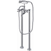 Best Design Class Robinet de bain sur pied nostalgique 100.5cm avec douchette à main chrome SW10096 Best Design Class Robinet de bain sur pied nostalgique 100.5cm avec douchette à main chrome SW10096