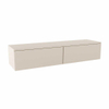 MONDIAZ ALAN MODULE Meuble sous-lavabo - 150x45x30cm - 2 tiroirs - push to open - MDF - Linen mat SW645396