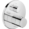 Duravit Thermostatarmaturen Afbouwdeel - voor inbouw bad/douchekraan - thermostatisch - met 2 uitgangen - diameter 17cm gla - glans chroom SW962477