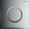 Geberit type 10 plaque de commande pour urinoir - pneumatique - bouton rond - chrome brillant/chrome mat 0701937