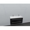 Saniclass XS line 100 ondiep badmeubel zonder spiegel zwart SW10218 Saniclass XS line 100 ondiep badmeubel zonder spiegel zwart SW10218