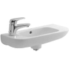 Duravit D Code Lave mains 50x22cm avec trou pour robinetterie gauche Blanc 0315108