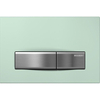 Geberit Sigma50 bedieningplaat met frontbediening voor toilet 24.6x16.4cm groen satijnglas 0730013 Geberit Sigma50 bedieningplaat met frontbediening voor toilet 24.6x16.4cm groen satijnglas 0730013