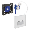 Geberit Sigma 50 urinoir stuursysteem pneumatisch met handbediening 13x13cm met bedieningsplaat alpien wit 0730015 Geberit Sigma 50 urinoir stuursysteem pneumatisch met handbediening 13x13cm met bedieningsplaat alpien wit 0730015