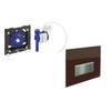 Geberit Sigma 50 urinoir stuursysteem pneumatisch met handbediening 13x13cm met bedieningsplaat glas umbra 0730019 Geberit Sigma 50 urinoir stuursysteem pneumatisch met handbediening 13x13cm met bedieningsplaat glas umbra 0730019