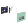 Geberit Sigma 50 urinoir stuursysteem pneumatisch met handbediening 13x13cm met bedieningsplaat groen satijnglas 0730022 Geberit Sigma 50 urinoir stuursysteem pneumatisch met handbediening 13x13cm met bedieningsplaat groen satijnglas 0730022