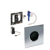 Geberit HyTronic bedieningplaat met frontbediening voor toilet/urinoir 13x13cm chroom mat 0701963 Geberit HyTronic bedieningplaat met frontbediening voor toilet/urinoir 13x13cm chroom mat 0701963