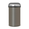 Brabantia Touch Bin Afvalemmer - 60 liter - platinum/matt steel fingerprint proof SW1117339