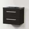 Saniclass Corestone 13 badmeubelset 100cm Black Wood 0 kraangaten SW10815 Saniclass Corestone 13 badmeubelset 100cm Black Wood 0 kraangaten SW10815