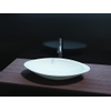 Crosstone Solid Surface lavabo à poser 60x35x10.5cm ovale avec bonde blanc mat CTS2057