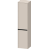 Duravit Ketho.2 Hoge kast - met 2 deuren - 40x176x36cm links - met tip ontaupe - mat taupe SW771795