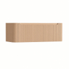 H&R Badmeubelen Juice Wastafelonderkast - 120x45x40cm - afgeronde hoeken - 3D-front - 1 lade - geïntegreerde greep - peach SW1259287