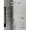 Hotbath Get Together complete thermostatische douche inbouwset Friendo met 2 stopkranen geborsteld nikkel staafmodel wandarm 20cm SW18593 Hotbath Get Together complete thermostatische douche inbouwset Friendo met 2 stopkranen geborsteld nikkel staafmodel wandarm 20cm SW18593