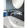 Hotbath Buddy 006 wastafelmengkraan gebogen uitloop achterplaat geborsteld nikkel SW11280 Hotbath Buddy 006 wastafelmengkraan gebogen uitloop achterplaat geborsteld nikkel SW11280