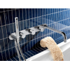 Hotbath Buddy Badmengkraan - inbouw - met 2 stopkranen - inclusief uitloop - geborsteld nikkel (RVS) SW11305