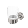 Geesa Nemox Porte-gobelet avec verre Acier inox brossé GA70609