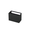 INK Wastafelonderkast - 90x45x65cm - 2 lades - push to open - met rechte opdekfronten - MDF lak - Antraciet mat SW352511