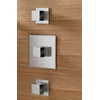 Hotbath Bloke Mitigeur douche thermostatique encastrable avec 2 robinets d'arrêt nickel brossé SW11073 Hotbath Bloke Mitigeur douche thermostatique encastrable avec 2 robinets d'arrêt nickel brossé SW11073