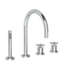 Hotbath Chap bad thermostaat badrandcombinatie C063 geborsteld nikkel SW11432 Hotbath Chap bad thermostaat badrandcombinatie C063 geborsteld nikkel SW11432