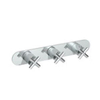 Hotbath Chap mitigeur douche encastrable avec 2 robinets d'arrêt horizontale nickel brossé SW11411 Hotbath Chap mitigeur douche encastrable avec 2 robinets d'arrêt horizontale nickel brossé SW11411