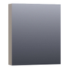 Saniclass Plain Spiegelkast 59x70x15cm Mat Taupe Linksdraaiend SW393130 Saniclass Plain Spiegelkast 59x70x15cm Mat Taupe Linksdraaiend SW393130