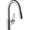 Hansgrohe Focus M42 mitigeur monocommande de cuisine 180 avec douchette extractible, chromé SW528984