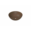 INK Otello Large waskom - 40x40x14cm Opbouw rond porselein - mat mokkabruin SW955793