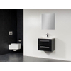 Saniclass XXS badmeubel met spiegel 60x38cm kunstmarmer black diamond 1 kraangat SW2131 Saniclass XXS badmeubel met spiegel 60x38cm kunstmarmer black diamond 1 kraangat SW2131