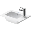 Duravit ME by Starck lave-mains pour meuble 43x30cm avec 1 trou de robinet à droite avec trop-plein avec WonderGliss blanc SW84169
