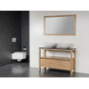 Saniclass Natural Wood Badmeubelset staand 120cm grey oak met 2 waskommen wit 0 kraangaten met spiegel SW17552 Saniclass Natural Wood Badmeubelset staand 120cm grey oak met 2 waskommen wit 0 kraangaten met spiegel SW17552