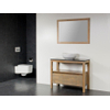Saniclass Natural Wood Badmeubelset staand 100cm grey oak met waskom wit 0 kraangaten met spiegel SW17551 Saniclass Natural Wood Badmeubelset staand 100cm grey oak met waskom wit 0 kraangaten met spiegel SW17551
