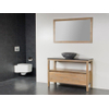 Saniclass Natural Wood Badmeubelset staand 100cm grey oak met waskom gehamerd 0 kraangaten met spiegel SW17568 Saniclass Natural Wood Badmeubelset staand 100cm grey oak met waskom gehamerd 0 kraangaten met spiegel SW17568