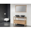 Saniclass Natural Wood Badmeubelset staand 120cm grey oak met 2 waskommen gehamerd 0 kraangaten met spiegel SW17567 Saniclass Natural Wood Badmeubelset staand 120cm grey oak met 2 waskommen gehamerd 0 kraangaten met spiegel SW17567