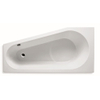 RIHO Delta baignoire standard 160x80cm Pose en angle gauche sans pieds Blanc brillant 310627