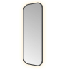 Hotbath &MORE Spiegel - 30x80cm - indirect LED - color changing - dimbaar - met afstandsbediening - PVD - geborsteld zwart SW1246084