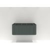 H&R badmeubelen Juice Meuble sous vasque - 100x45x40cm - angles arrondis - façade 3D - 1 tiroir - poignée intégrée - pétrole mat SW867613