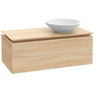 Villeroy & Boch Legato Meuble sous lavabo avec 1 tiroir pour vasque à poser droite 100x50x38cm Gris brillant 0124544 Villeroy & Boch Legato Meuble sous lavabo avec 1 tiroir pour vasque à poser droite 100x50x38cm Gris brillant 0124544