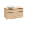 Villeroy en Boch Legato onderkast met 2 laden voor opzetwaskom links 100x50x55cm matwit 0124654 Villeroy en Boch Legato onderkast met 2 laden voor opzetwaskom links 100x50x55cm matwit 0124654