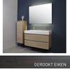 INK Momento badmeubelset greeploos inclusief spiegel 100cm gerookt eiken SW17641 INK Momento badmeubelset greeploos inclusief spiegel 100cm gerookt eiken SW17641