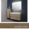 INK Momento badmeubelset greeploos inclusief spiegel 100cm naturel eiken SW17642 INK Momento badmeubelset greeploos inclusief spiegel 100cm naturel eiken SW17642