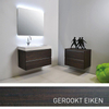 INK Tablet badmeubelset greeploos inclusief spiegel 90cm gerookt eiken SW17661 INK Tablet badmeubelset greeploos inclusief spiegel 90cm gerookt eiken SW17661