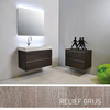 INK Tablet Set de meubles salle de bain 90cm avec armoire miroir sans poignée gris relief SW17663 INK Tablet Set de meubles salle de bain 90cm avec armoire miroir sans poignée gris relief SW17663
