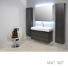 INK Unit Ensemble meuble de salle de bains sans poignées incluant miroir 80cm blanc mat SW17702