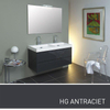 INK X Ray badmeubelset greeploos inclusief spiegel 120cm hoogglans antraciet SW17741 INK X Ray badmeubelset greeploos inclusief spiegel 120cm hoogglans antraciet SW17741