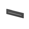 Hotbath Mate Cascade - inbouw - wand - rechthoek - PVD - gepolijst zwart SW1117899