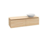 Villeroy en Boch Legato onderkast met 2 laden voor opzetwaskom rechts 140x50x38cm glanswit 0124579 Villeroy en Boch Legato onderkast met 2 laden voor opzetwaskom rechts 140x50x38cm glanswit 0124579