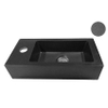 Wiesbaden Rhea S mini fontein links 36,5 x 18 x 9 cm quartz OUT13582