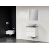 Saniclass New Future XXS Kos Meuble salle de bain avec vasque à poser 60cm avec miroir Blanc SW47862