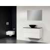 Saniclass New Future XXS Corestone13 waskom zwart badmeubel 100cm met spiegel wit SW47854 Saniclass New Future XXS Corestone13 waskom zwart badmeubel 100cm met spiegel wit SW47854